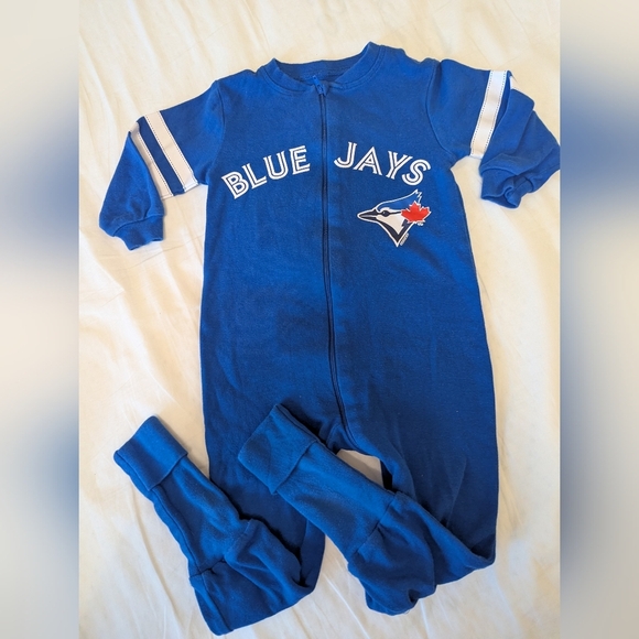 Blue Jays Snugabye Convert-A-Foot Sleeper  Unisex Sz 24 Months 26-32 Lbs - Picture 10 of 12